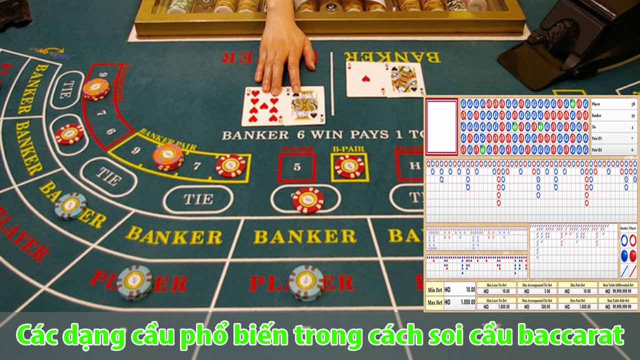 Các dạng cầu phổ biến trong cách soi cầu baccarat